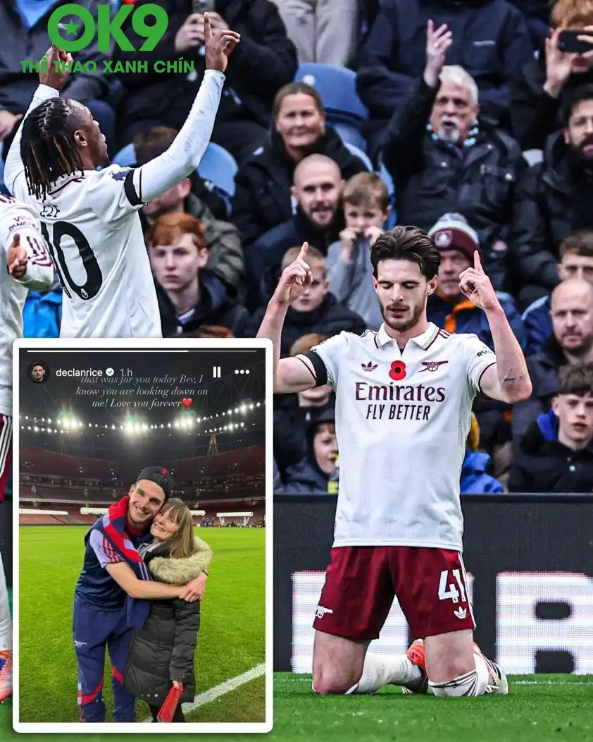 Declan Rice dành tặng bàn thắng của mình vào lưới Burnley cho người dì đã qua đời (Ảnh: ESPN UK). Declan Rice dành tặng bàn thắng của mình vào lưới Burnley cho người dì đã qua đời (Ảnh: ESPN UK).
